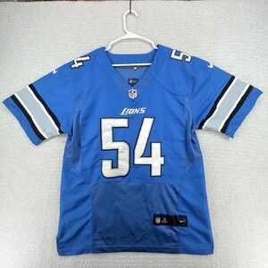Nike Detroit Lions Jersey Deandre Levy #54 Size 40 Blue NFL On Field Embroidered
